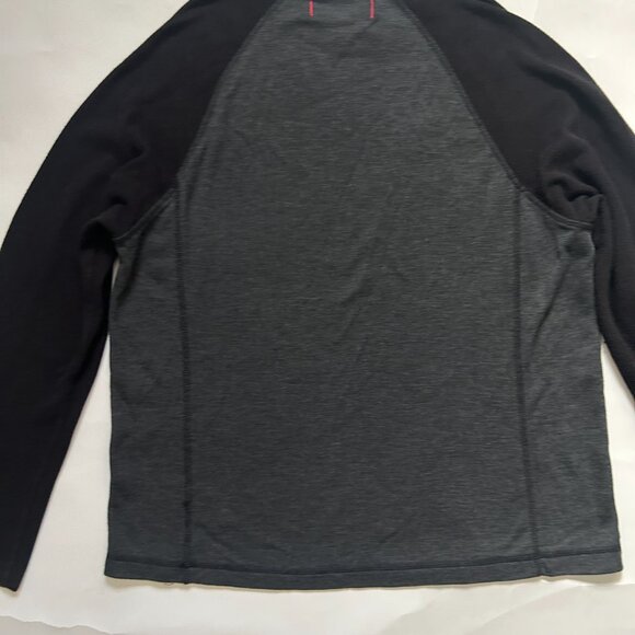 Tommy Bahama Shirt Mens Large Gray Black Logo Raglan Sleeve Performance Pullover - Picture 11 of 12